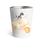 N谷スタジオのチワワのすっちゃんバイクに乗る Thermo Tumbler