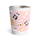 まねきねこSHOPの招き猫　桃 Thermo Tumbler