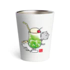 ねころぶ shopのねころぶ【メロンソーダ】 Thermo Tumbler