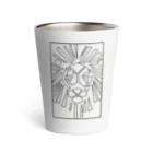 chicodeza by suzuriのライオンの線画マーク Thermo Tumbler