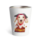 まみたすの愛犬写真・手描きSHOPのきなこ Thermo Tumbler