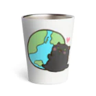 黒NEKOショップのエコな黒猫くろやん Thermo Tumbler