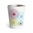 Contemporary　ArtのMandala pattern Thermo Tumbler