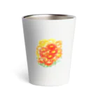 SUZURI.KEY-CHANの7月17日の誕生日花は「百日草」です！ Thermo Tumbler