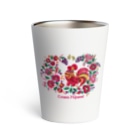 Epika _StandWithUkraineのウクライナのおばあちゃんの刺繍 Thermo Tumbler