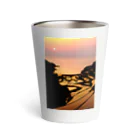 小佐々塾の夕陽と棚田 Thermo Tumbler