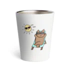 天秤座の太陽と仲良し☀️こんがりねこ Thermo Tumbler