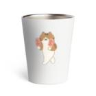 SUIMINグッズのお店のいちごアイスをあざとく運ぶねこ Thermo Tumbler