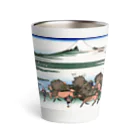 寿めでたや(ukiyoe)の葛飾北斎_冨嶽三十六景　駿州大野新田 Thermo Tumbler