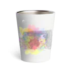 suitouka official item shopの水透花のおんなのこ(絵の具ver.) Thermo Tumbler