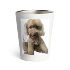 Pas★Enjoy 筆文字＆パステルアートの姪犬店長 Thermo Tumbler