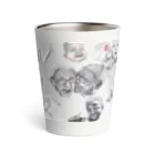 Owl's Dream　アウルズドリームのlove, peace and happiness Thermo Tumbler