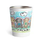 Happy Helper いぬたまの変化のないYMCAねこ Thermo Tumbler