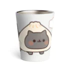 DECORの黒猫　肉まんマンver. Thermo Tumbler