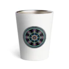 点描曼荼羅グッズのMandala#1(丸) Thermo Tumbler