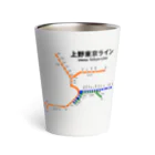 柏洋堂の上野東京ライン 路線図 Thermo Tumbler