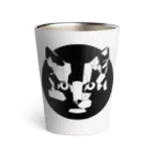 Fontaのジオメトリック猫 Thermo Tumbler