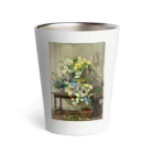 花名画アートグッズのJenny Villebesseyx 《花のある静物》 Thermo Tumbler