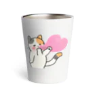 momo-nonoのもちもちほっぺのねこ Thermo Tumbler