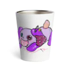 pink-nightmareのforced smile dog Thermo Tumbler