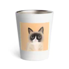 jasmine@ペットの似顔絵やさんのマロン色の愛らしさ Thermo Tumbler