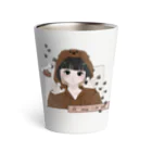 bellchi STUDIOのAnimal hoodie cute girl Thermo Tumbler