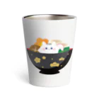 Kawaii-Japanのお雑煮の中のおにぎりさん Thermo Tumbler