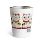 招福堂 玉屋の招き猫twins Thermo Tumbler