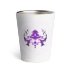 紫猫 千由【ｼﾉﾈ ﾁﾕ】💜🐾🧹の紫猫 千由　公式エンブレム(魔法陣ver.) Thermo Tumbler