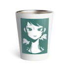 ねむ吉屋のつり目の女の子 Thermo Tumbler