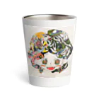 Teddy Nanaseのアフロの虹色魔女っ子娘 Thermo Tumbler