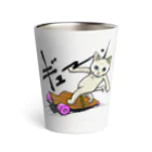 TAKE-TONのロングボードねこ Thermo Tumbler