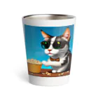 じょんすたいるのPopcorn Cat Thermo Tumbler