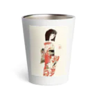 kukuri1957のお店の草子さん・朱の着物 Thermo Tumbler