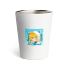 ハルの水色ネコくん Thermo Tumbler