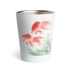 MUGEN ARTの二匹の金魚　小原古邨作品編集　日本のアートTシャツ＆グッズ Thermo Tumbler