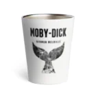 文豪館の白鯨（MOBY-DICK）ハーマン・メルヴィル・文豪・文学・文字黒 Thermo Tumbler