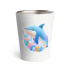 dolphineの可愛いイルカ Thermo Tumbler