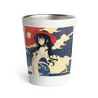 KAZAHANAの岬の少女 Thermo Tumbler