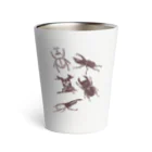 23_drawingのカブトムシとクワガタ Thermo Tumbler