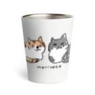 保護ねこカフェ もりねこのふたばちゃん&べべちゃん Thermo Tumbler