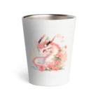 Japan Beautyオリジナルショップのうっすらピンクの花龍さん Thermo Tumbler