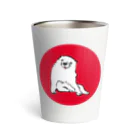 ふくふく商店の長沢芦雪の「あの犬」※日の丸バージョン Thermo Tumbler