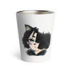 みつまめこshopの猫耳少女 Thermo Tumbler