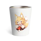 jai-to-anのミコン (Mikon) ver.4　狐の神様、きつね、キツネ Thermo Tumbler