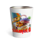 🍩tarojiro(たろじろ) shop🍩のCOLORFUL POPCORN MONSTERS by AI Thermo Tumbler