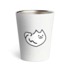 出張撮影ふぁみりわん　by SAEKO DESIGN&PHOTOGRAPHYのいつもドでかくスピッツを Thermo Tumbler