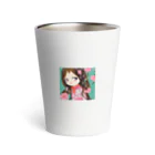 くくく。のかわいい　女の子 Thermo Tumbler