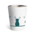 Rabbitflowerのらびっと（グリーン） Thermo Tumbler