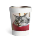 ねこノートのあごのせ寝 Thermo Tumbler